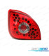 FAROLINS TRASEIROS LED PARA FORD FIESTA MK4 96-02 VERMELHO CROMADO