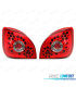 FAROLINS TRASEIROS LED PARA FORD FIESTA MK4 96-02 VERMELHO CROMADO
