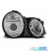 FARÓIS FRONTAIS PARA MERCEDES CLK W208 FUNDO CROMADO