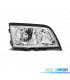 FARÓIS FRONTAIS MERCEDES W202 93-00 FUNDO CROMADO