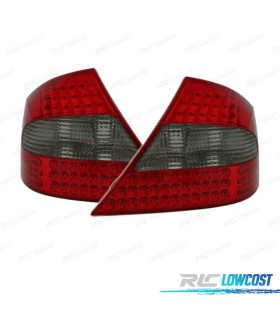 FAROLINS TRASEIROS LED PARA MERCEDES CLK W209 05-10 VERMELHO ESCURECIDO