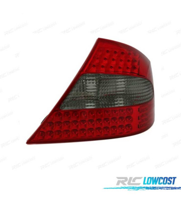 FAROLINS TRASEIROS LED PARA MERCEDES CLK W209 05-10 VERMELHO ESCURECIDO