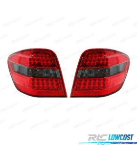 FAROLINS TRASEIROS LED MERCEDES ML W164 05-08 VERMELHO ESCURECIDOS