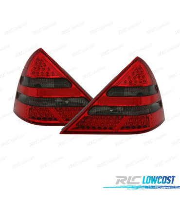 FAROLINS LED PARA MERCEDES SLK R170 96-04 VERMELHO ESCURECIDO