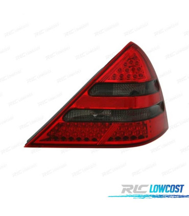 FAROLINS LED PARA MERCEDES SLK R170 96-04 VERMELHO ESCURECIDO