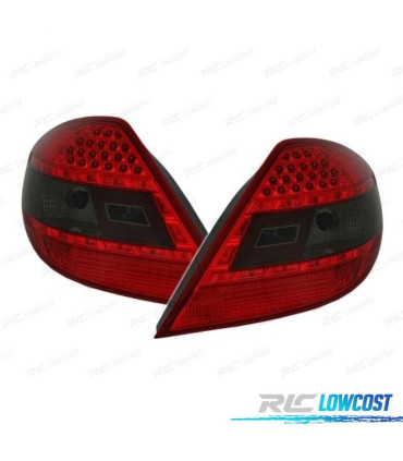 FAROLINS TRASEIRO LED PARA MERCEDES SLK R171 04-11 VERMELHO ESCURECIDO
