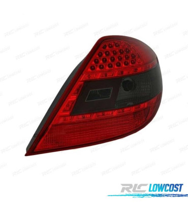FAROLINS TRASEIRO LED PARA MERCEDES SLK R171 04-11 VERMELHO ESCURECIDO
