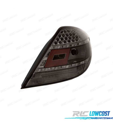 FAROLINS TRASEIRA LED PARA MERCEDES SLK R171 04-11 CROMADO ESCURECIDO