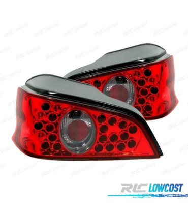 FAROLINS TRASEIRO LED PARA PEUGEOT 106 96-04 VERMELHO