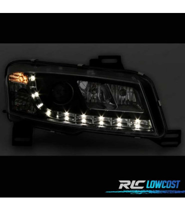 FARÓIS FIAT STILO 01-08 LUZ DIURNA FUNDO NEGRO
