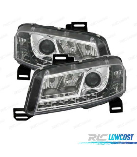 FARÓIS FIAT STILO 01-08 LUZ DIURNA FUNDO CROMADO