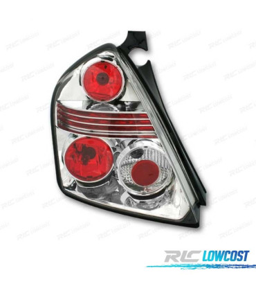 FAROLINS TRASEIROS FIAT STILO 01-08 LOOK LEXUS CROMADO