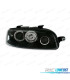 FARÓIS FRONTAIS ANGEL EYES PARA FIAT PUNTO 2 FUNDO PRETO