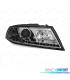 FARÓIS FRONTAIS SKODA OCTAVIA 05-08 LUZ DIURNA LED FUNDO CROMADO