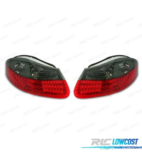 FAROLINS TRASEIROS PORSCHE BOXSTER 986 96-04 LED VERMELHO FUMADO