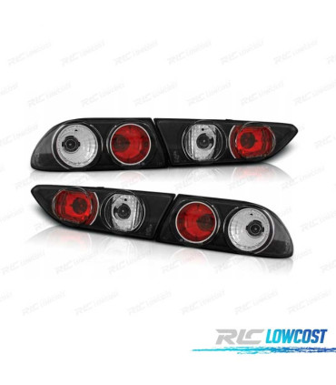 FAROLINS TRASEIROS ALFA ROMEO 156 98-03 FUNDO PRETO