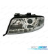 FARÓIS AUDI A6 4B 01-04 LUZ DIURNA LED FUNDO CROMADO