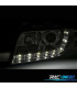 FARÓIS AUDI A6 4B 01-04 LUZ DIURNA LED FUNDO CROMADO
