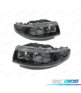 FARÓIS SEAT LEON TOLEDO 1M 99-05 FUNDO PRETO