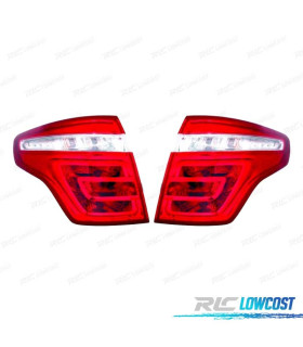 FAROLINS TRASEIROS CITROEN C4 PICASSO 06-11 VERMELHO BRANCO