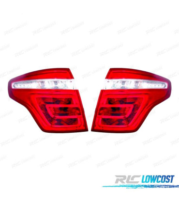 FAROLINS TRASEIROS CITROEN C4 PICASSO 06-11 VERMELHO BRANCO