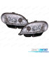 FARÓIS LUZ DIURNA LED CITROEN SAXO 99-02 FUNDO CROMADO