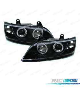 FARÓIS BMW Z3 96-02 ANGEL EYES FUNDO PRETO