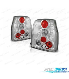 FAROLINS TRASEIROS VOLKSWAGEN VW LUPO SEAT AROSA 97-00 CROMADO