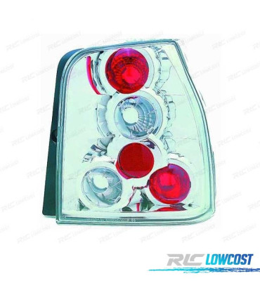 FAROLINS TRASEIROS VOLKSWAGEN VW LUPO SEAT AROSA 97-00 CROMADO