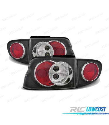 FAROLINS TRASEIROS FORD ESCORT 95-00 LOOK LEXUS PRETO