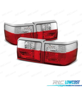 FAROLINS TRASEIROS AUDI 80 AVANT 86-91 VERMELHO BRANCO