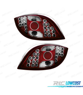 FAROLINS TRASEIRO LED FORD KA 96-08 VERMELHO CROMADO