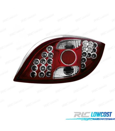 FAROLINS TRASEIRO LED FORD KA 96-08 VERMELHO CROMADO