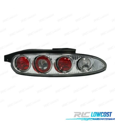 FAROLINS TRASEIROS MAZDA MX 3 90-98 CROMADO