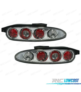 FAROLINS TRASEIROS MAZDA MX 3 90-98 CROMADO