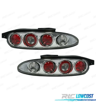 FAROLINS TRASEIROS MAZDA MX 3 90-98 CROMADO