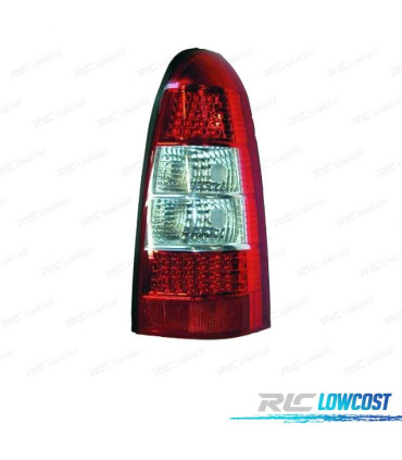 FAROLINS TRASEIROS LED OPEL ASTRA CARAVAN 97-04 VERMELHO BRANCO