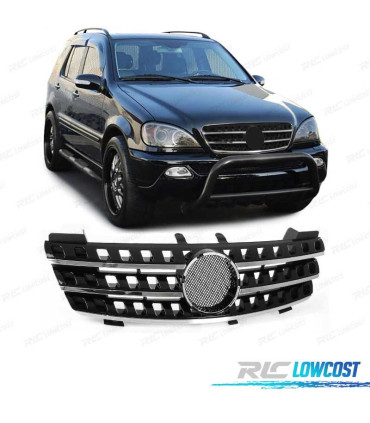 GRELHA FRONTAL MERCEDES ML W164 05-08 PRETO CROMADO