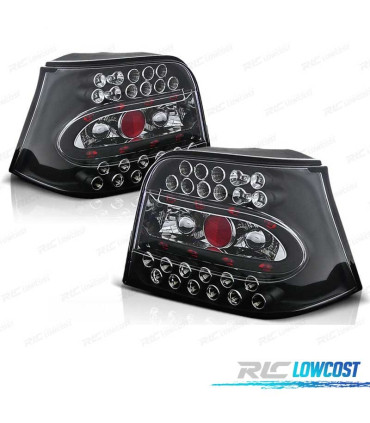 FAROLINS TRASEIROS LED GOLF 4 MK IV 97-03 PRETO