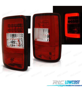 FAROLINS TRASEIROS VOLKSWAGEN VW CADDY 04-10 LED VERMELHO CROMADO