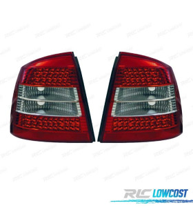 FAROLINS TRASEIROS LED OPEL ASTRA G 2P 4P 97-04 VERMELHO FUMADOS