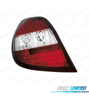 FAROLINS TRASEIROS LED RENAULT CLIO III 05-09 VERMELHO BRANCO