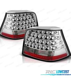 FAROLINS TRASEIROS LED GOLF 4 MK IV 97-03 CROMADO
