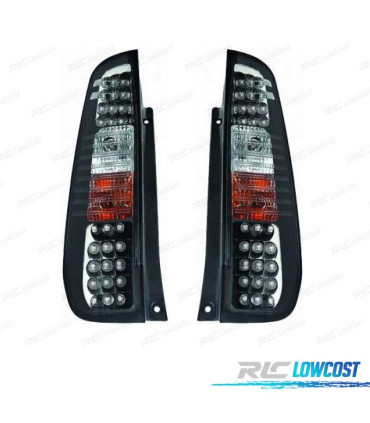 FAROLINS TRASEIROS LED FORD FIESTA 02-08 PRETO