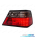 FAROLINS TRASEIROS MERCEDES E W124 85-95 LED VERMELHO PRETO