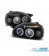 FARÓIS ANGEL EYES OPEL CORSA B 93-00 FUNDO PRETO