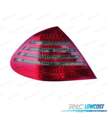 FAROLINS TRASEIROS LED MERCEDES E W211 02-06 VERMELHO CINZA