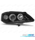 FARÓIS ANGEL EYES + LED OPEL ASTRA 97-04 FUNDO PRETO