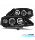 FARÓIS ANGEL EYES + LED OPEL ASTRA 97-04 FUNDO PRETO