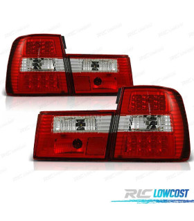 FAROLINS TRASEIROS LED BMW E34 88-95 VERMELHO BRANCO